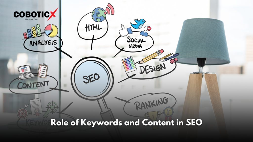 role of keywords and content in seo